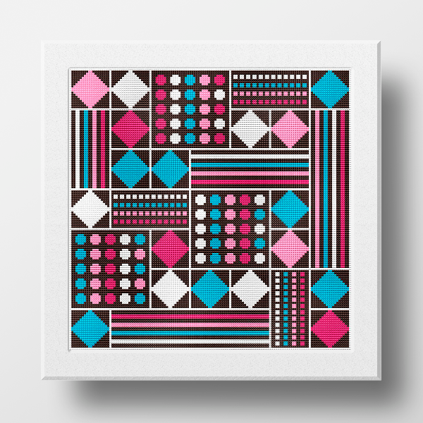 counted cross stitch pattern geometric