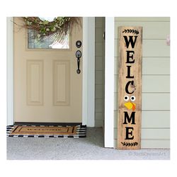 welcome svg, welcome fall svg, turkey porch sign svg, vertical sign svg, thanksgiving svg, pumpkin patch svg cut files f