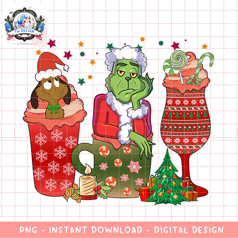 Christmas png, Retro PNG, Christmas Movie PNG, grinch christmas, disney, Santa Clause, Retro Christmas 26 copy.jpg