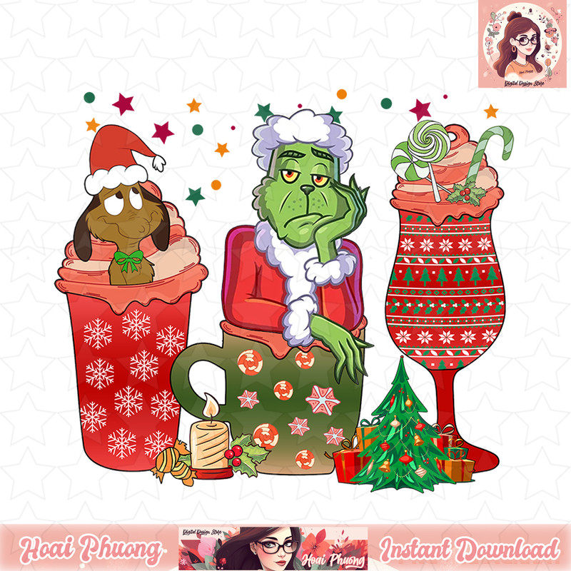 Christmas png, Retro PNG, Christmas Movie PNG, grinch christmas, disney, Santa Clause, Retro Christmas 26 copy.jpg