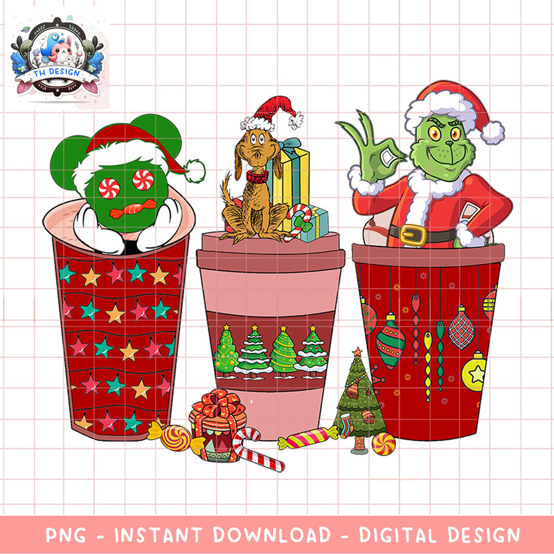 Christmas png, Retro PNG, Christmas Movie PNG, grinch christmas, disney, Santa Clause, Retro Christmas 27 copy.jpg