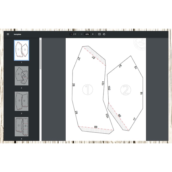 9 Paper Pattern DIY Paper Number Nine 3D Papercraft Printable PDF | Inspire Uplift