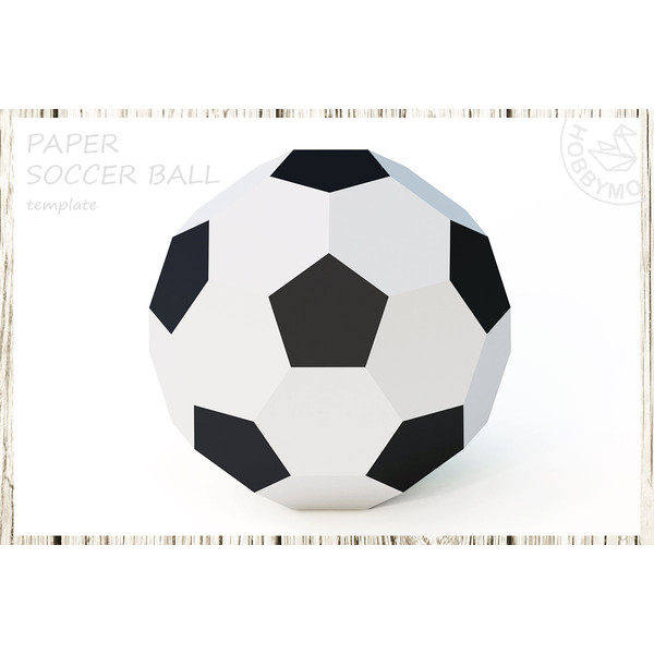 DIY Paper Soccer Ball 3D Papercraft Printable PDF | Inspire Uplift diy-paper-soccer-ball-3d-papercraft-printable-pdf-inspire-uplift