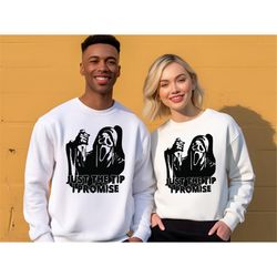 just the tip i promise shirt, horror movie halloween scary hoodie, just the tip i promise,halloween tee shirt, gift for