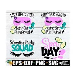 matching slumber party. spa party. spa birthday. slumber squad. slumber party squad. matching birthday. kids spa party.