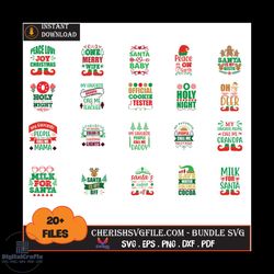 20 files santa baby bundle svg, christmas svg, santa baby bundle svg
