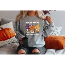 sanderson sisters latte sweatshirt, sanderson sisters halloween shirt, sanderson shirt, halloween sweatshirt, witch shir