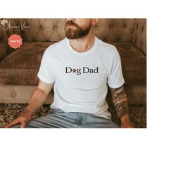 Dog Father Shirt for Dog Lover Gift for Dog Owner Tshirt for Dog Person T-shirt Paw Print Puppy Tees for Fathers Day Gif