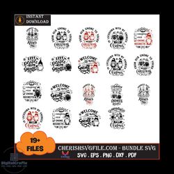 20 files welcome to ours gnomes bundle svg, christmas svg, gnomes bundle svg