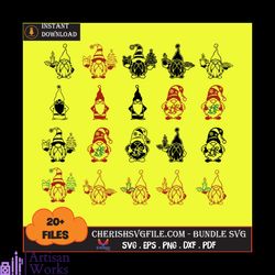 20 files gnomes santa bundle svg, christmas svg, gnomes bundle svg, santa svg