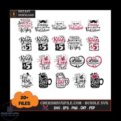 hugs kisses and valentine wishes svg, valentine svg, valentine day svg, kugs svg