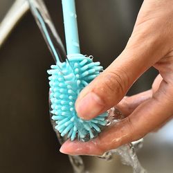 soft silicone bottle brush cleaner