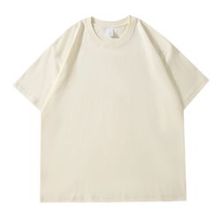 men t shirts street t-shirt casual drop-shoulder men apricot t-shirt