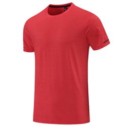 men running short sleeve casual sport summer quick dry red t-shirt