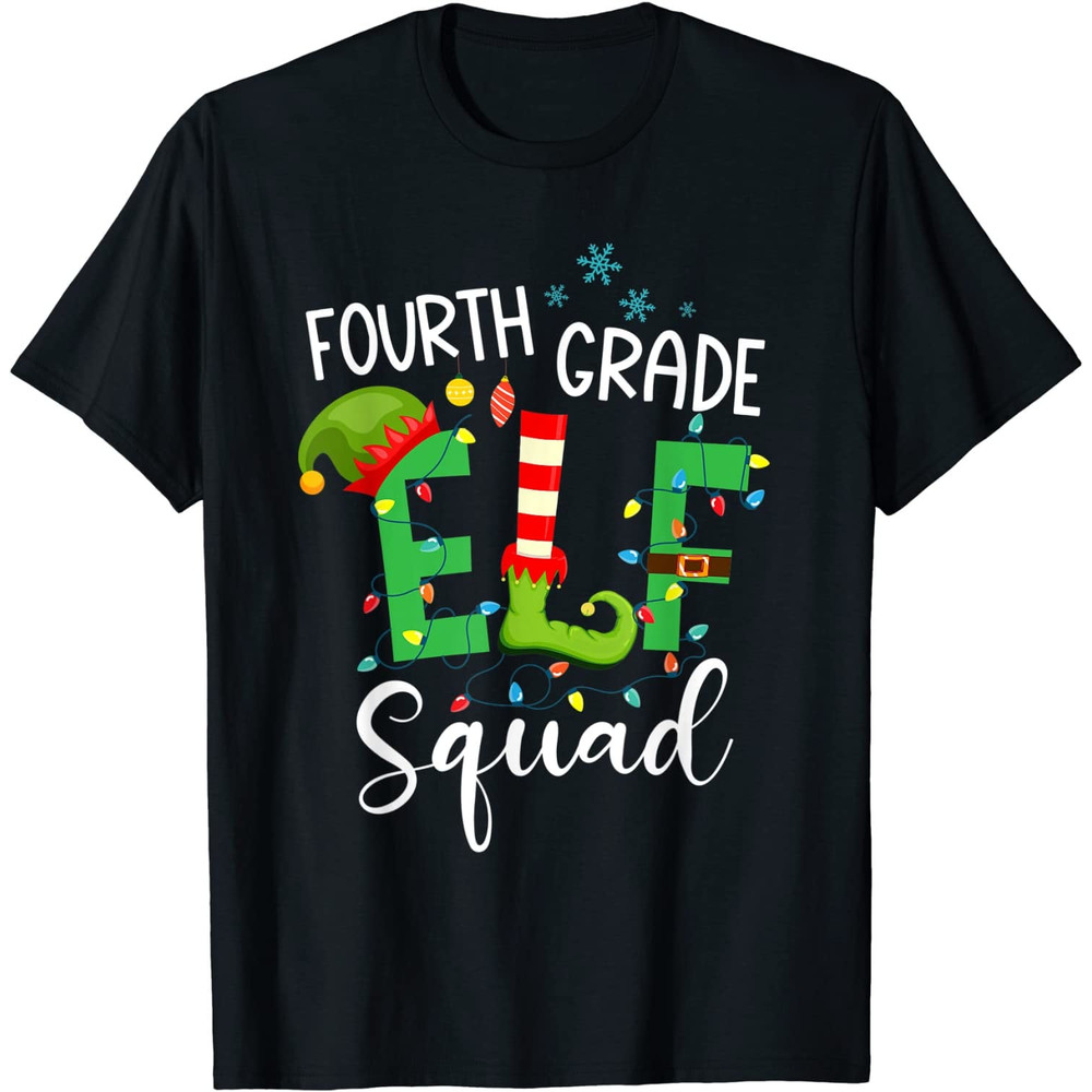 Funny Elf Squad Fourth Grade Teacher Christmas Kids PNG-50.jpg