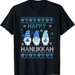 happy hanukkah 2021 gnome menorah dreidel ugly christmas png-33