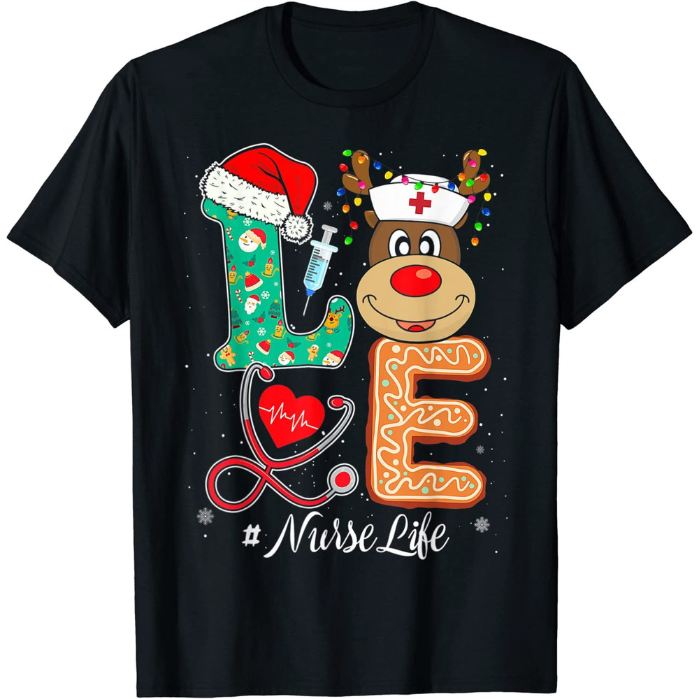 Love Nurse Life Scrub Christmas Reindeer Nurse Tee Funny PNG-13.jpg