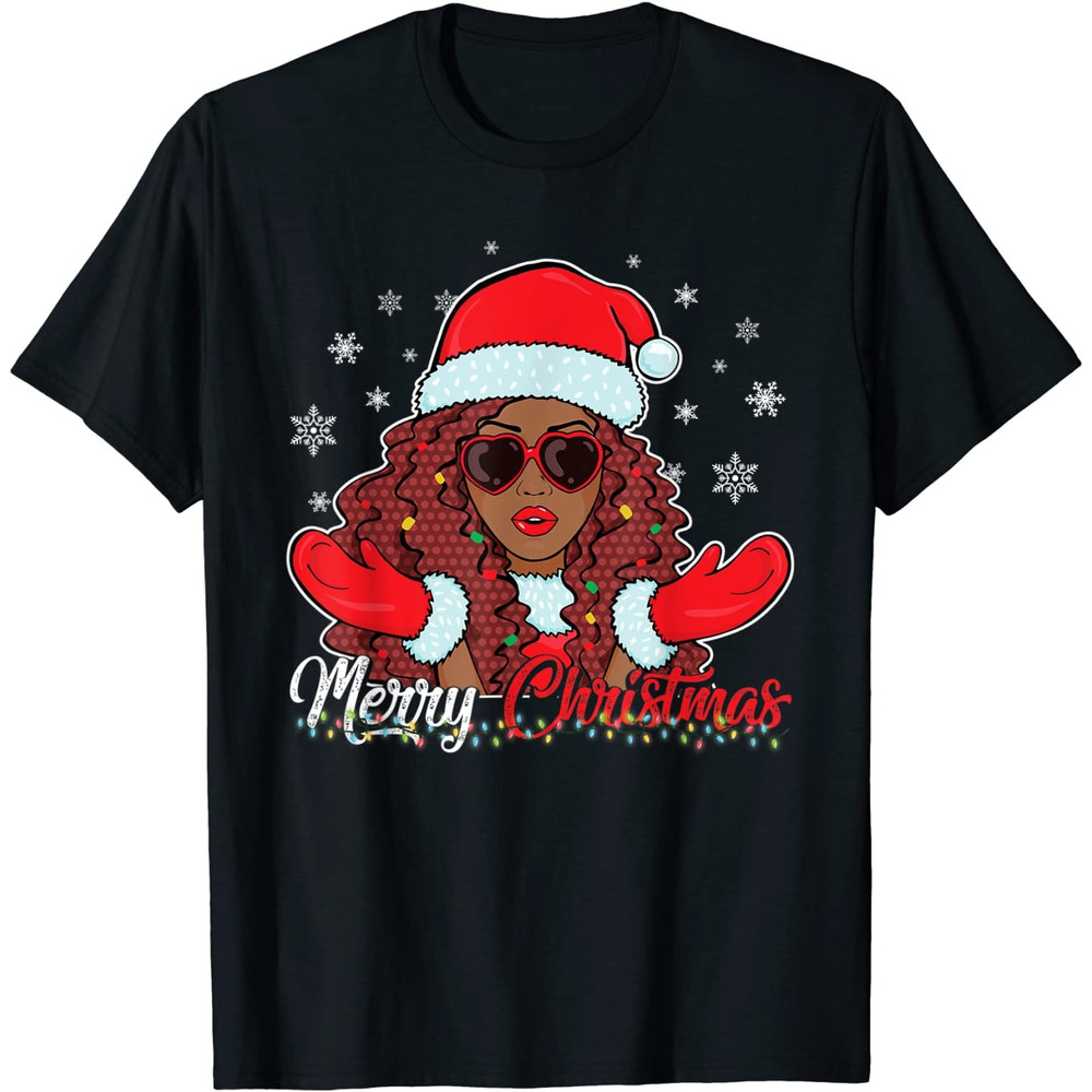 Merry Christmas African Black Girl Christmas Santa Claus PNG-19.jpg