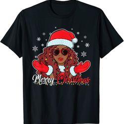 merry christmas african black girl christmas santa claus png-30