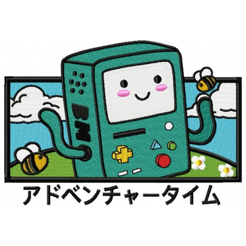 Handheld game embroidery design