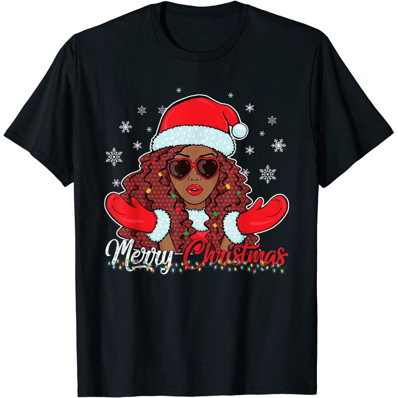 Merry Christmas African Black Girl Christmas Santa Claus PNG-46.jpg