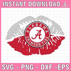 lip alabama crimson tide svg, alabama crimson tide, crimson tide svg, png svg dxf ncaa svg, ncaa sport svg, ncaa teams