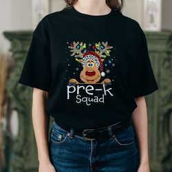 pre-k teacher squad christmas reindeer leopard buffalo plaid png