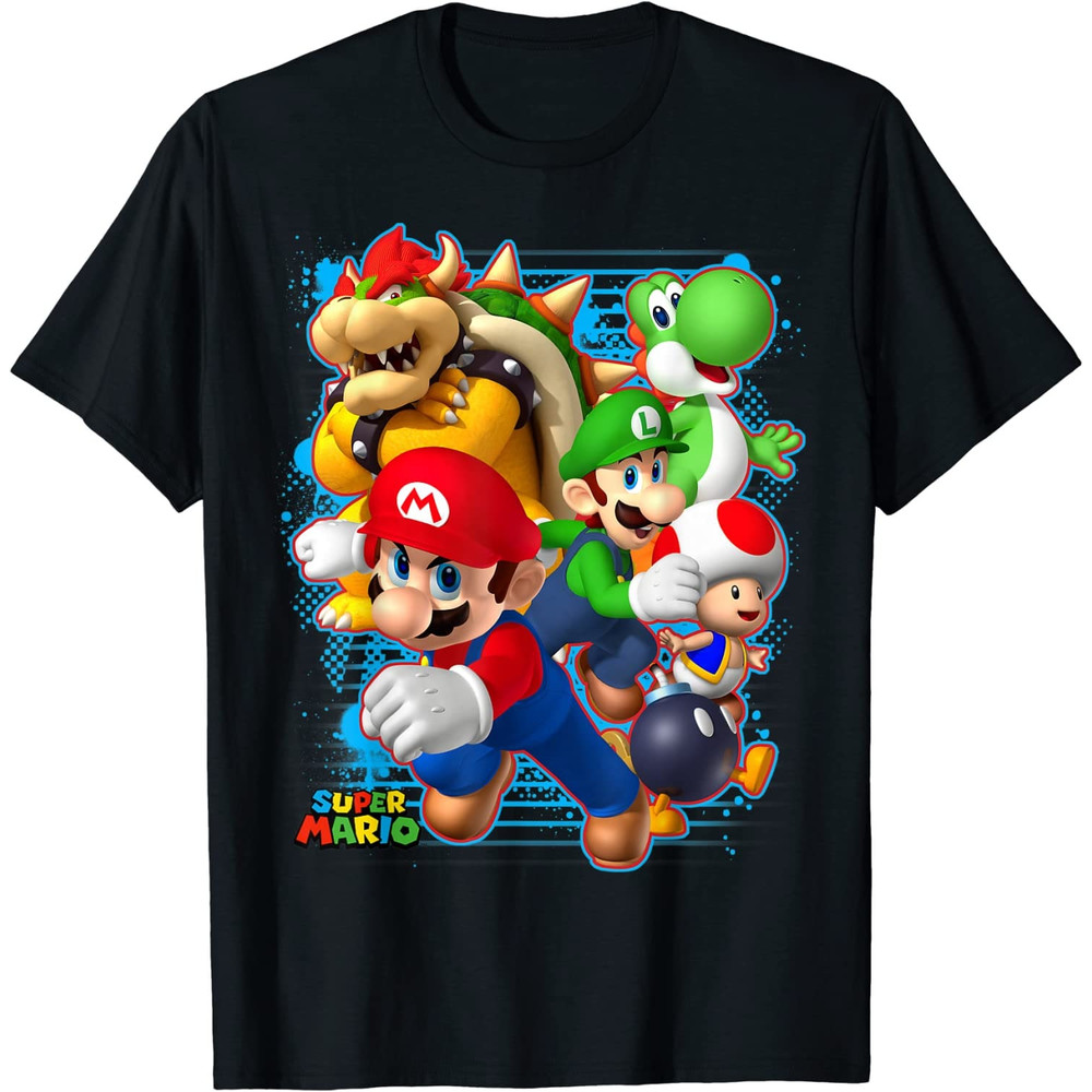 png file Super Mario 3D Spray Paint Present Graphic T-Shirt png-3.jpg