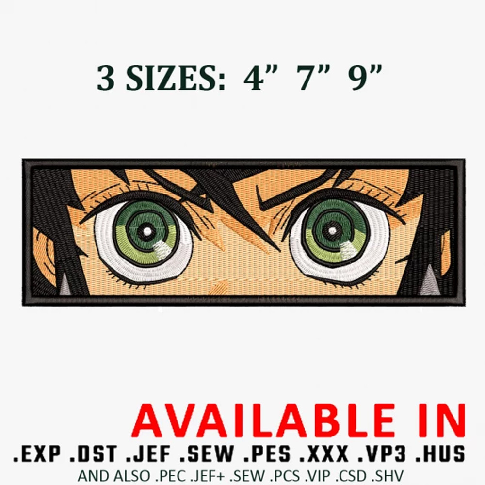 Inosuke eyes embroidery design