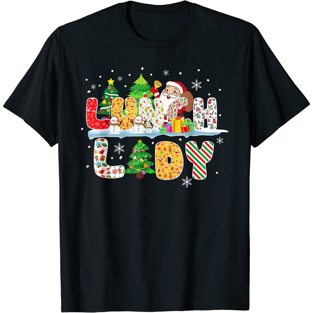 Cute Lunch Lady Funny Christmas Tree Santa Family Xmas Gifts PNG-5.jpg