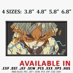 zenitsu sleep embroidery design, demon slayer embroidery, anime design, anime shirt, embroidery shirt, digital download