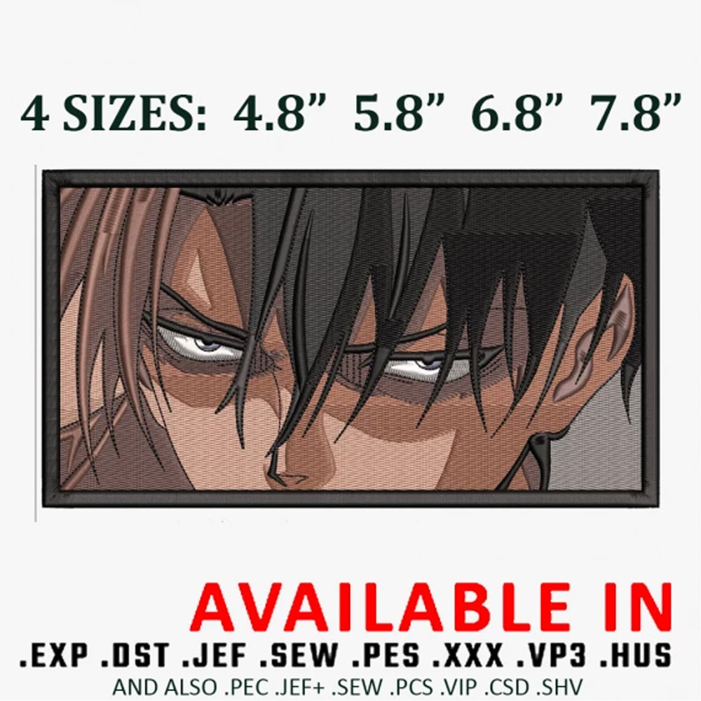 Levi frame embroidery design