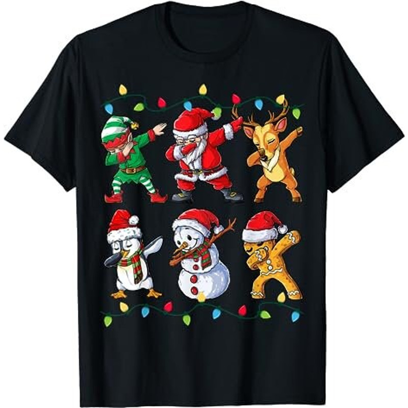 PNG FILE SDabbing Santa Elf Friends Christmas Boys Girls Men Xmas Dab T-Shirt.jpg