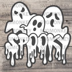 Spooky SVG, Ghosts SVG, Halloween SVG, Family Halloween SVG, PNG, DXF, EPS