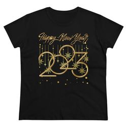 happy new year 2023 t-shirt, new year's tee, 2023 new year's t-shirt, women's happy new year t shirt, multiple colors