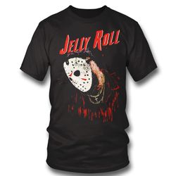 jason voorhees jelly roll halloween shirt long sleeve, ladies tee