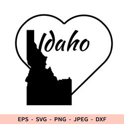 Idaho Svg US State Dxf File for Cricut Silhouette Musical instrument USA Clipart