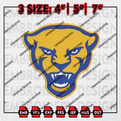 Pittsburgh Panthers Logo Embroidery files, NCAA Embroidery Designs, Pittsburgh Panthers Machine Embroidery, NCAA Design
