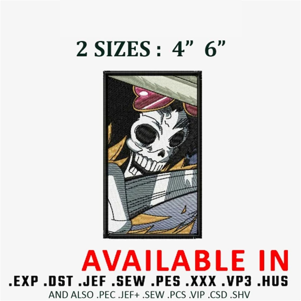 Brook frame embroidery design