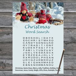 Christmas party games,Christmas Word Search Game Printable,Christmas gnomes Christmas Trivia Game Cards
