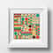 modern cross stitch pattern geometric