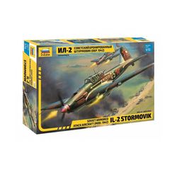 Toy Assembled ZVEZDA model Soviet armored attack aircraft IL-2