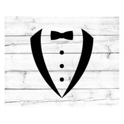 tuxedo svg tuxedo shirt svg bow tie svg tux svg smoking svg suit svg for cricut svg for silhouette cut file png black ti