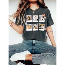 retro disney mickey polaroid comfort shirt, mickey and friends shirt, disneyland shirt, disneyworld, disney family trip