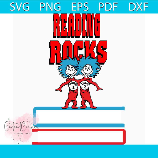 Reading Rocks Svg Dr Seuss Reading Rocks Svg, Dr Seuss Svg, Dr Seuss Reading S | Inspire ...