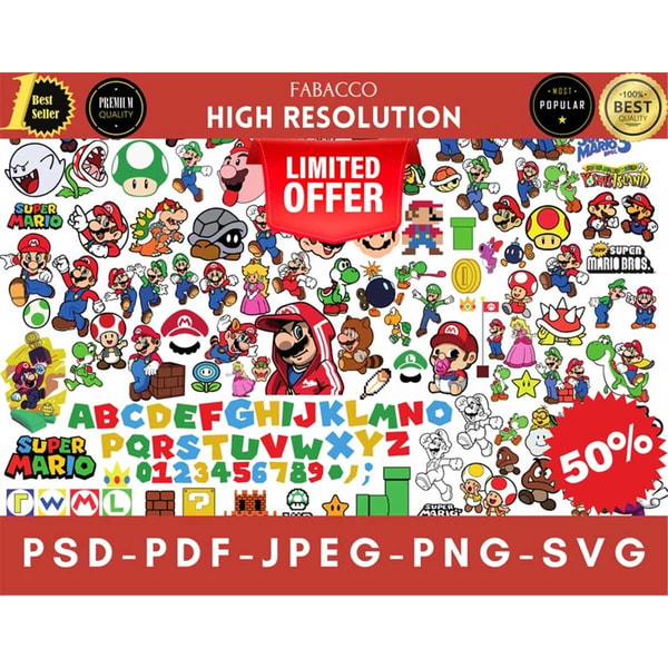 Mario Controller Svg Super Mario Svg, mario svg files for cricut, mario svg bundl - Inspire ...