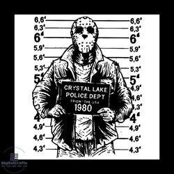 jason voorhees crystal lake police dept friday the 13th 1980 svg