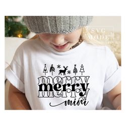 merry mini svg png pdf, funny christmas svg, santa svg, christmas onesie svg, toddler svg, christmas shirt svg, kids chr