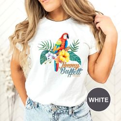 jimmy buffett parrot shirt, 70s 80s rock music shirt, jimmy buffett fan gift, rest in peace shirt, trop beach rock, tren