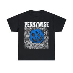 pennywise t shirt never gonna die bad religion rancid nofx the offspring guttermouth face to face unisex heavy cotton t-